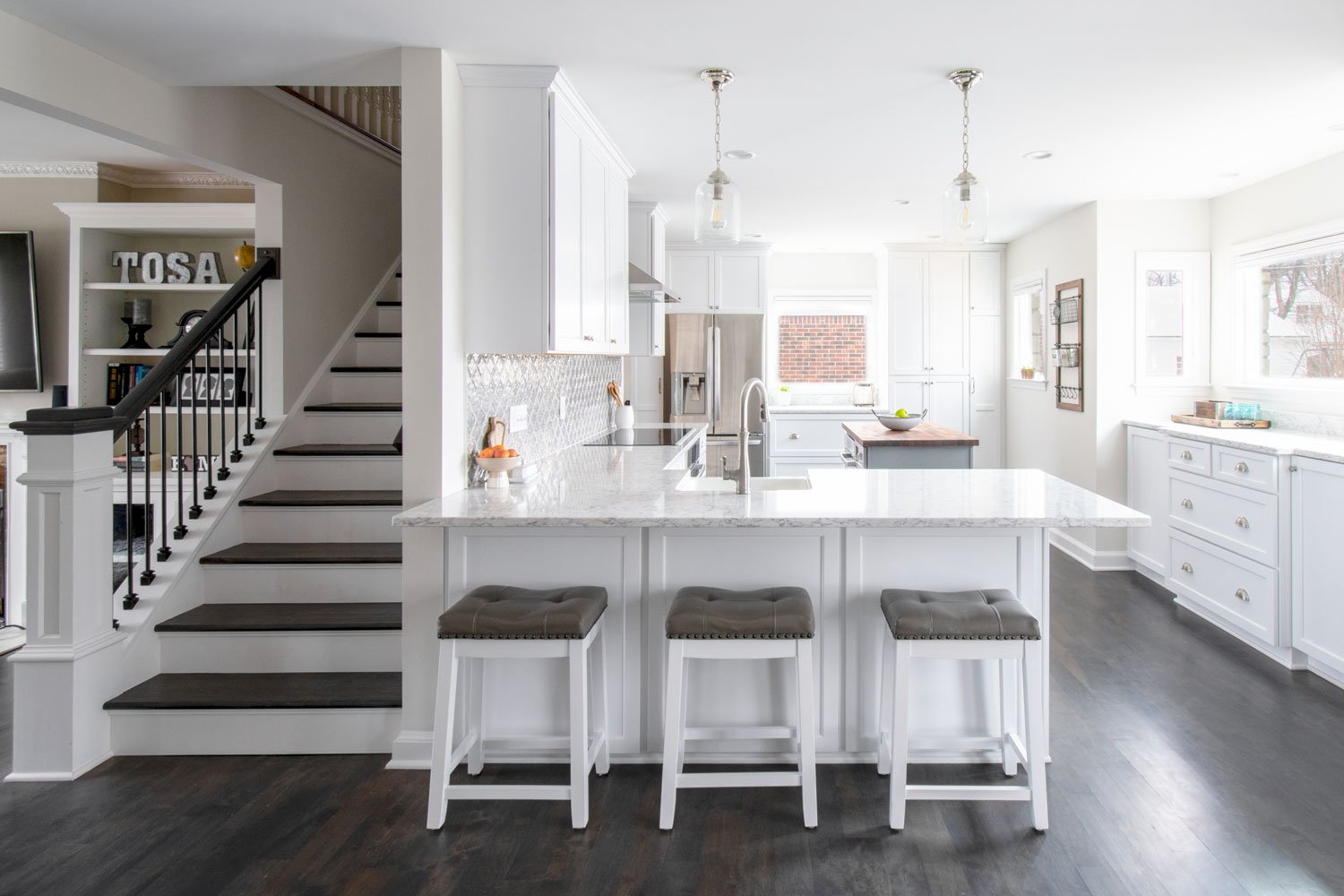 Contemporary Transitional Kitchen Remodel by Castro Home Experts project photo